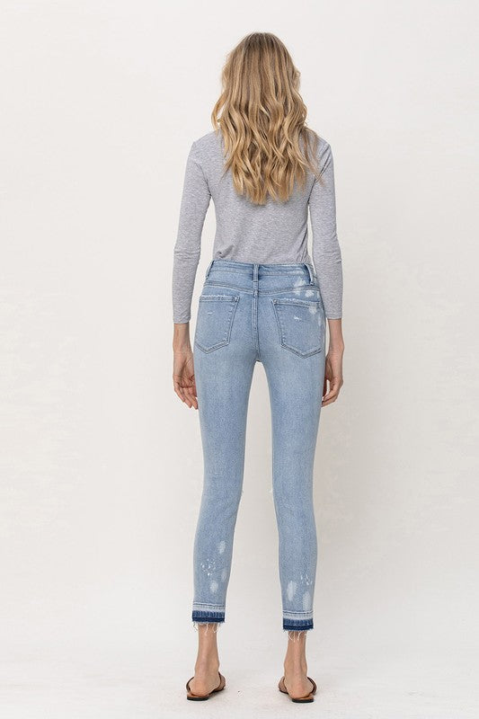 Flying Monkey Mid Rise Crop Skinny Jean  - Online Only