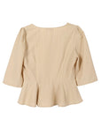 Lilou 3/4 Sleeve Front Button Blouse