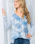 e Luna Tie Dye Mixed Top