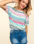 Haptics Waffle Stripe Short Sleeve T-Shirt