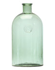 Sage Glass Bottle Neck Vase 12"H
