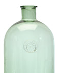 Sage Glass Bottle Neck Vase 12"H