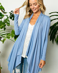 e Luna PLUS Solid Jersey Cascade Cardigan