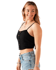 Black Cruisin Crop Top