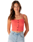 Bright Coral Cruisin Crop Top