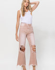 VERVET by Flying Monkey 90's Vintage Crop Flare Jeans