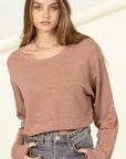 HYFVE Soul Mate Drop-Shoulder Cropped Sweatshirt