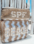 Beach XL Makeup Bag with Puka Shells - My Pampered Life Seattle