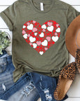 Multiple Heart Graphic Tee PLUS