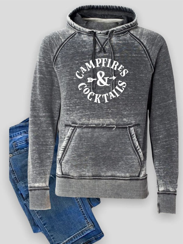 PLUS Campfires and Cocktails Vintage Hoodie