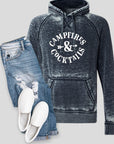 Campfires and Cocktails Vintage Hoodie