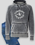 Campfires and Cocktails Vintage Hoodie