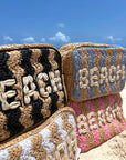 Beach XL Makeup Bag with Puka Shells - My Pampered Life Seattle