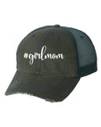 hashtag girlmom trucker hat