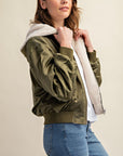 Reversible All Weather Fur Lined Bomber Jacket