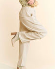 Davi & Dani Drawstring Wide Leg Sweatpants