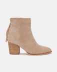 Beast Fashion Suede Point Toe Ankle Booties