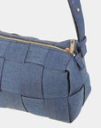 Fame Woven Crossbody Bag with Adjustable Strap