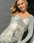 e Luna Tie Dye Mixed Top