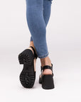 BOOMER-S Platform Heel Sandals