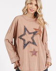 Mittoshop Mineral Wash Star Patch Long Sleeve T-Shirt