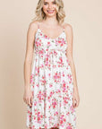 Culture Code Full Size Floral Frill Cami Dress