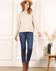 Lilous Oversize Cable Knit Sweater - Online Only