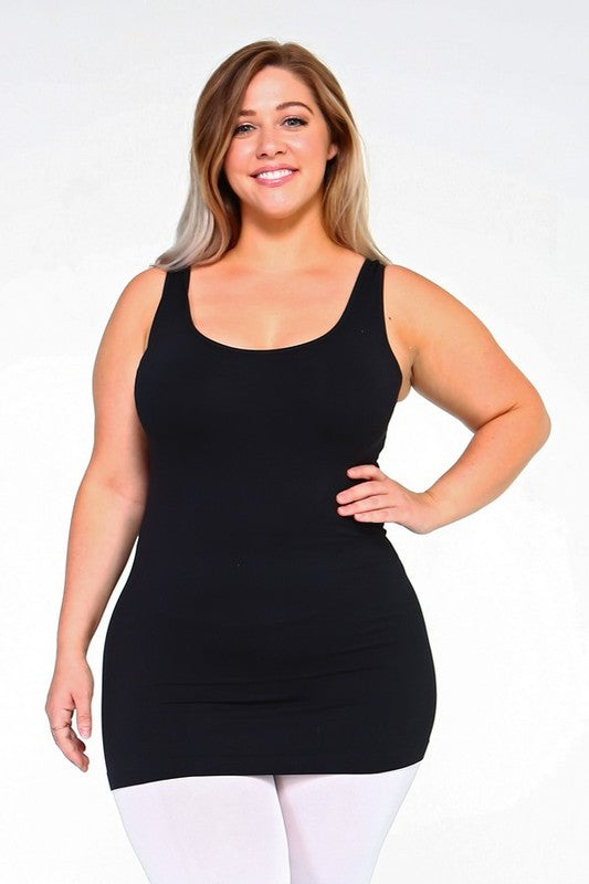 Yelete Womens Seamless Tank Top - PLUS SIZE