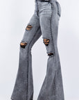 GJG Denim Storm Bell Bottom Jean in Grey