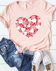 Multiple Heart Graphic Tee PLUS