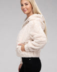 Fluffy Zip-Up Teddy Hoodie