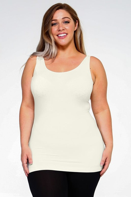 Yelete Womens Seamless Tank Top - PLUS SIZE