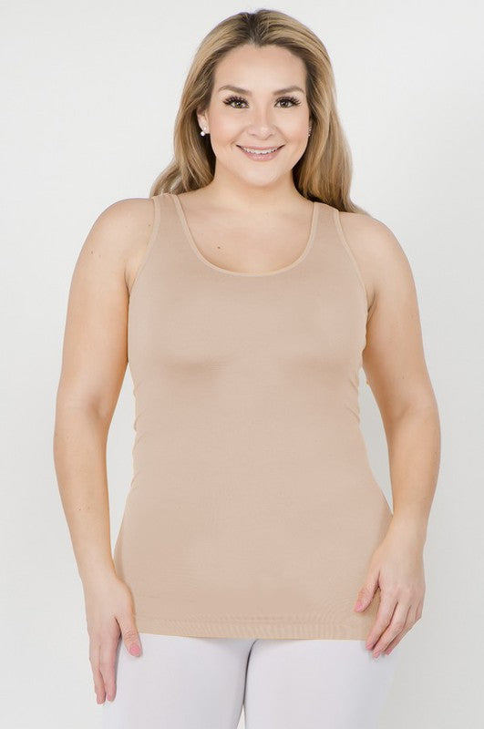 Yelete Womens Seamless Tank Top - PLUS SIZE