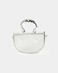 Fame Glossy Semi Circle Top Handle Bag