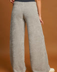 Umgee Elastic Waist Wide Leg Pants