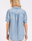 Mittoshop Collared Neck Puff Sleeve Shirt