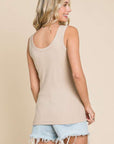 Culture Code Full Size Ribbed Scoop Neck Tank