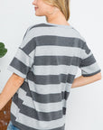 e Luna PLUS Striped Basic Top