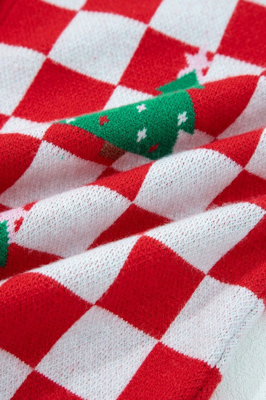 Ella Tree Pattern Cardigan Sweater