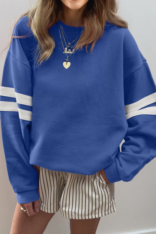 Taylor Striped Oversized Sweatshirt