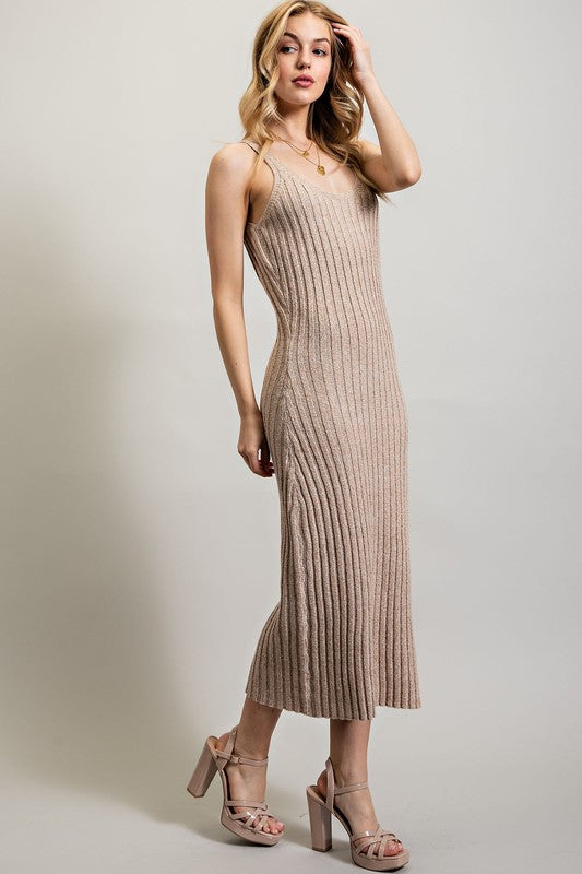 Ribbed Knit Maxi Dress