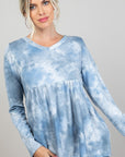 e Luna PLUS Cloud Tie Dye Babydoll Top