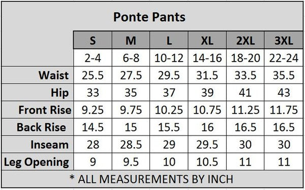 Yelete Lady's Ponte Pants