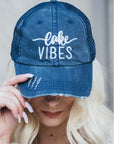 Lake Vibes Embroidered Trucker Hat