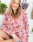 e Luna Plus Allover Floral Sweatshirt