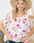 e Luna Floral Boxy Top