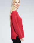 Zenana Raglan Chenille Sweater