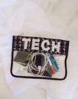 Tech Clear Pouch - Black Tweed - My Pampered Life Seattle