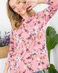 e Luna Allover Floral Sweatshirt