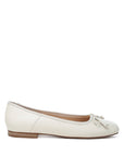 Lutten Square-Toe Bow Ballerinas